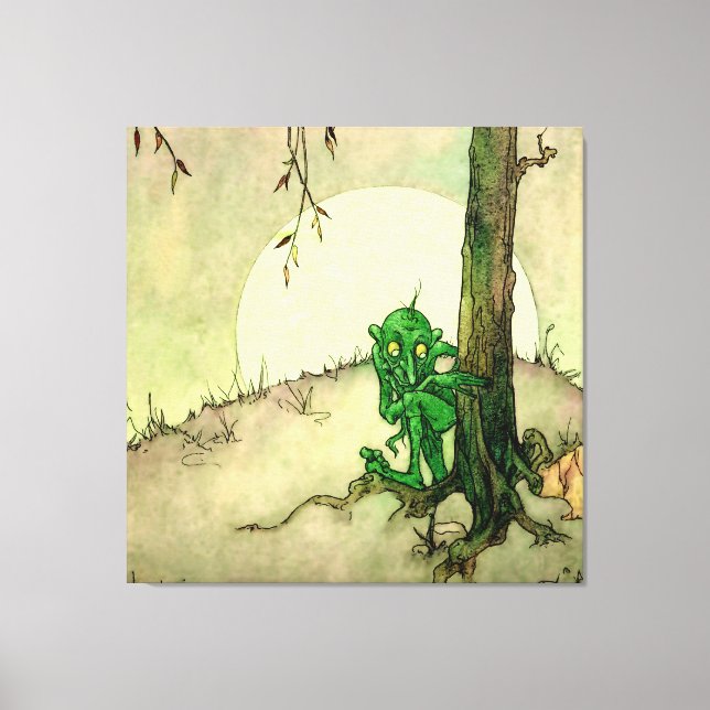 "Gnome" av Marjorie Miller Canvastryck (Framsida)