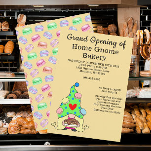 Gnome bakery bakery Cakes Treats Inbjudningar