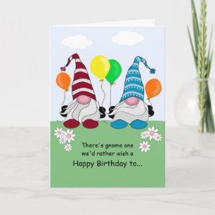 Gnome Birthday-kort Kort