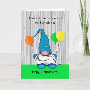 Gnome Birthday-kort Kort