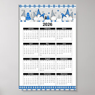 Gnome blå 2026 poster