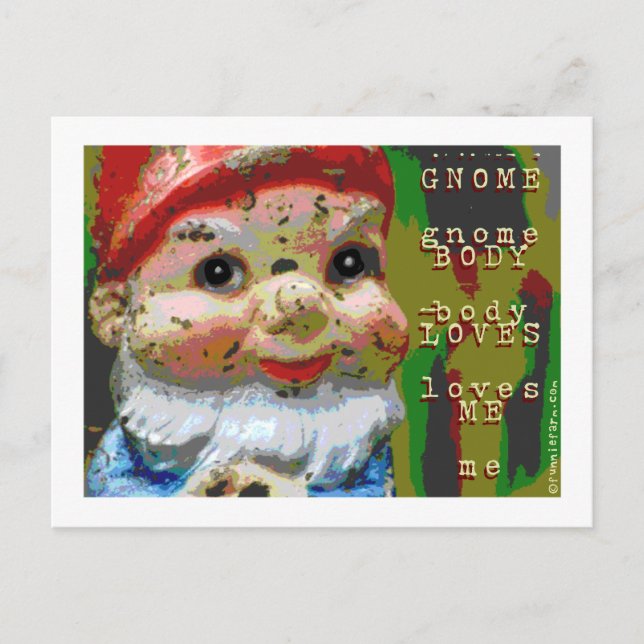 Gnome Body Kärlek Me Vykort (Framsida)
