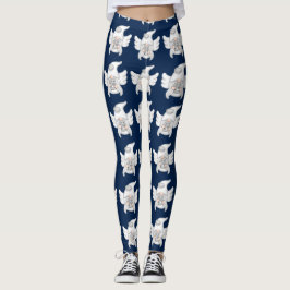 Gnome Cancer Astrology Sign Angel Leggings