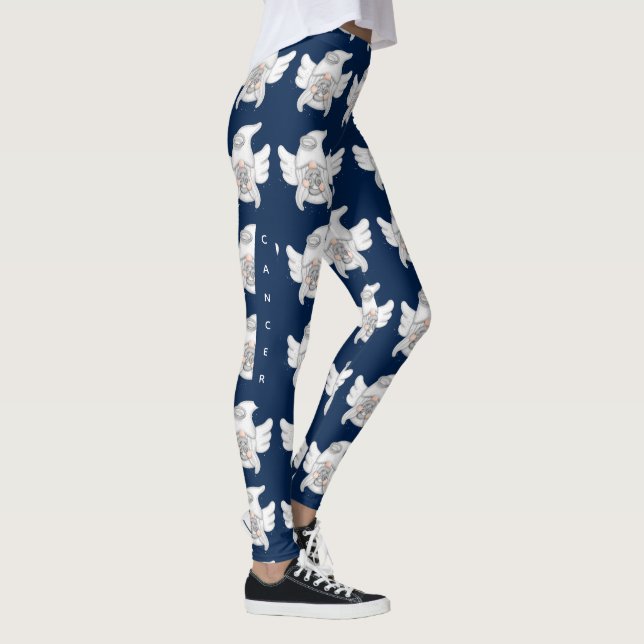 Gnome Cancer Astrology Sign Angel Leggings (Höger)