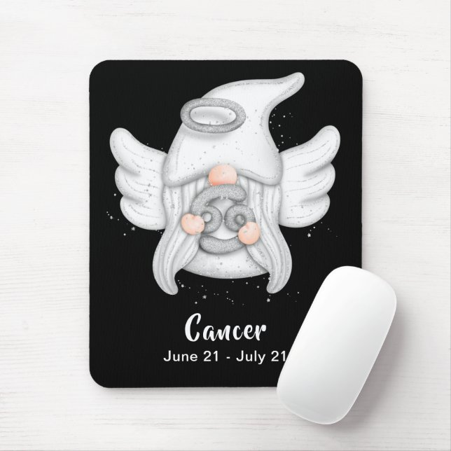 Gnome Cancer Astrology Signal Angel Mouse Pad Musmatta (Med mus)