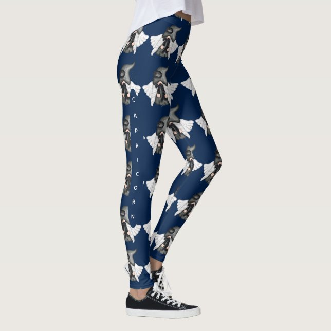 Gnome Capricorn Astrology Sign Angel Leggings (Höger)