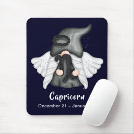 Gnome Capricorn Astrology Sign Angel Mouse Pad Musmatta