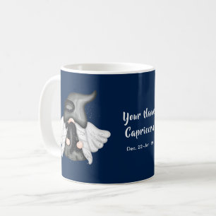 Gnome Capricorn Astrology signera ditt namn Kaffemugg