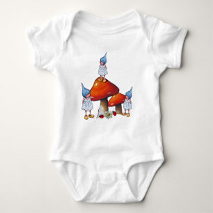 Gnome Children, Triplet Girls, Toadstools, Art Tee