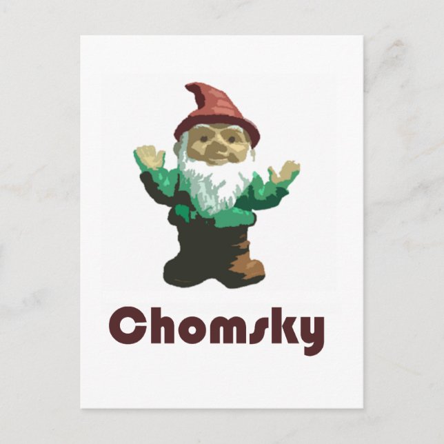 Gnome Chomsky Vykort (Framsida)
