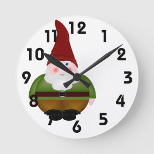 Gnome Clock Rund Klocka