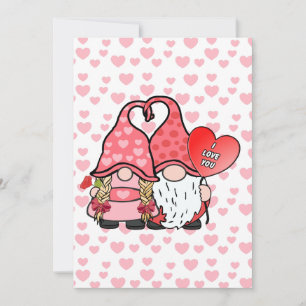Gnome Couple Julkort