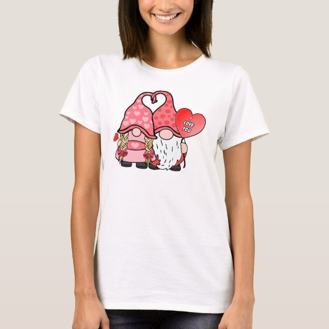 Gnome Couple T Shirt (Framsida)