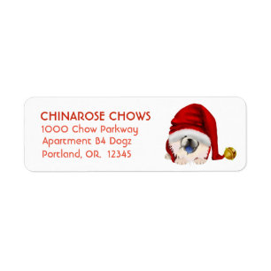 GNOME CREAM -CHOW Adressetiketter Anpassa Returadress Etikett