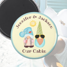 Gnome Cruising Couple Stateroom Door Marker