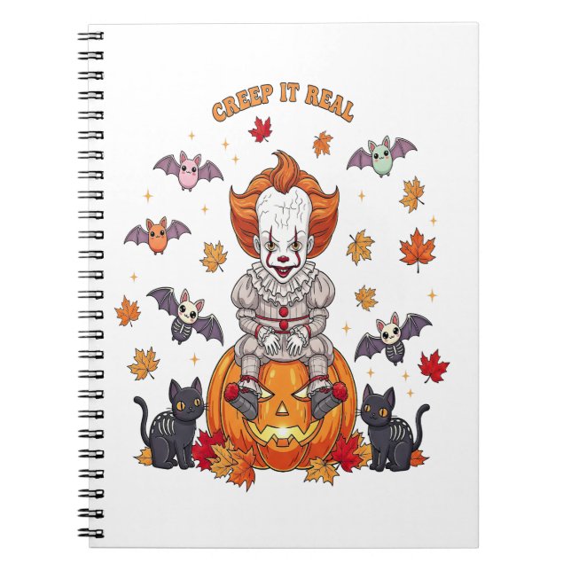 Gnome Cute Pumpkin Halloween Anteckningsbok (Framsidan)