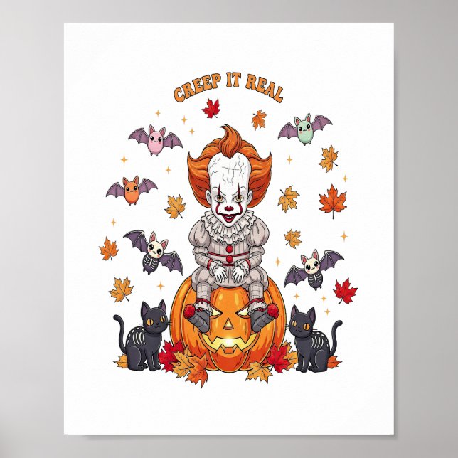 Gnome Cute Pumpkin Halloween Poster (Framsidan)