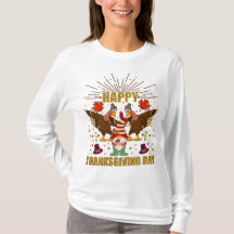 Gnome Dabbing Turkey, Thanksgiving Day, Långärmad