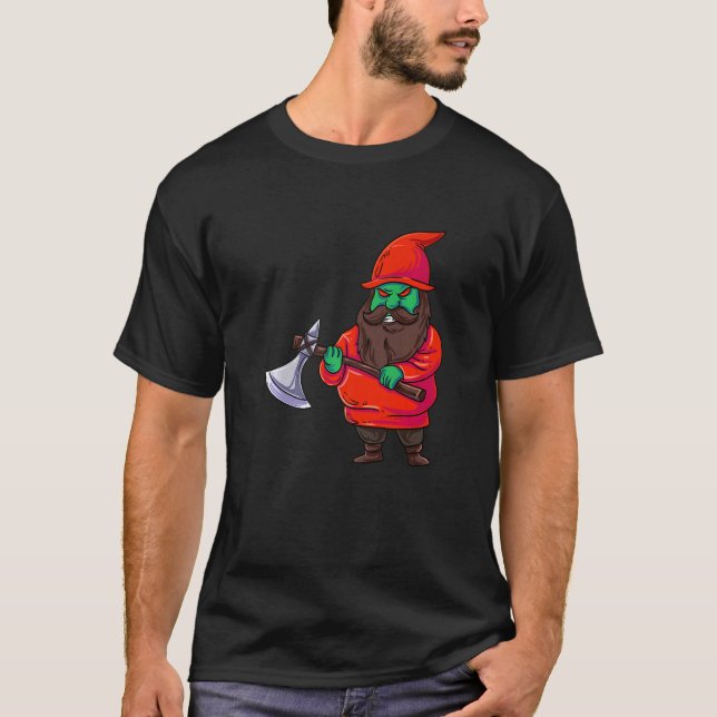 Gnome Dwarf T Shirt (Framsida)