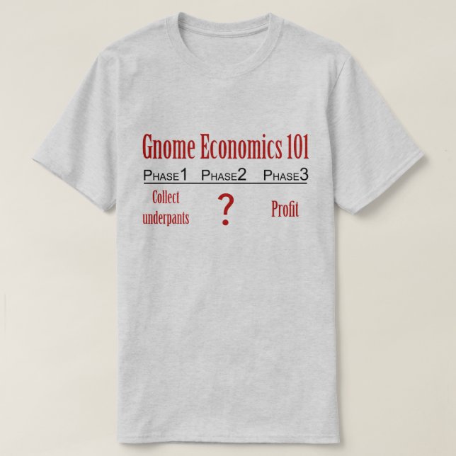 Gnome Economics T-shirt (Design framsida)