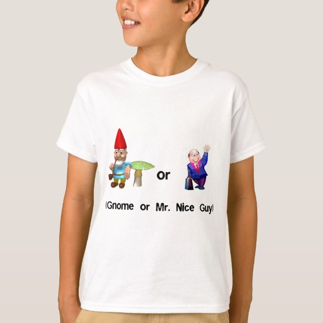 Gnome eller Herr Nice grabb T-shirt (Framsida)