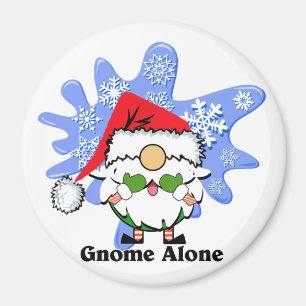 Gnome-Ensamen Den nunyaste julfilmen Parody Red-Gr Magnet