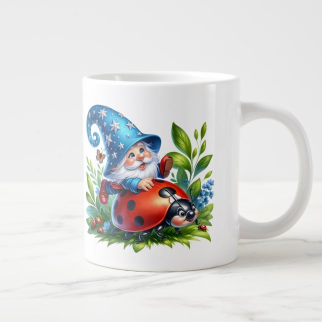 Gnome - Extra-storkat kaffe mugg Jumbo Mugg (Höger)