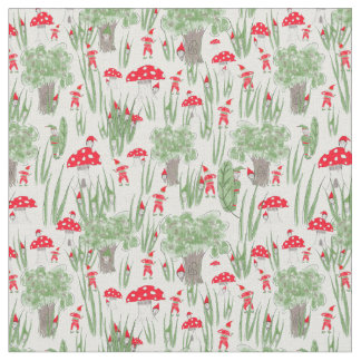 Gnome Fabric: ’Gnome Göm-and-Seek’ Tyg