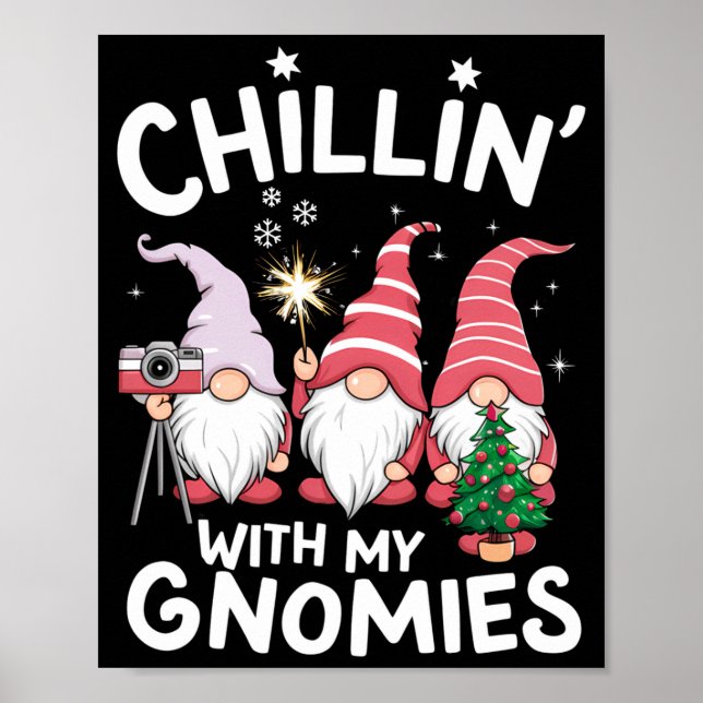 Gnome Family Christmas Chillin With My Gnomies  Poster (Framsidan)