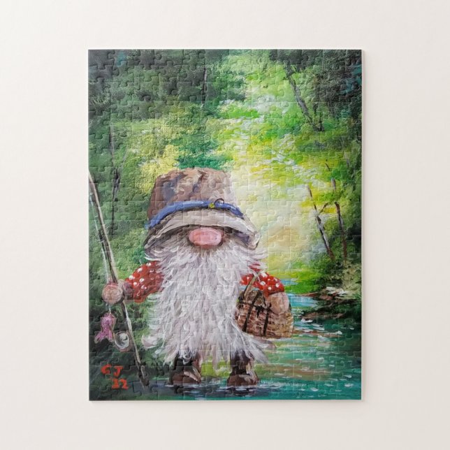 GNOME FISHING PUZZLE PUSSEL (Vertikal)