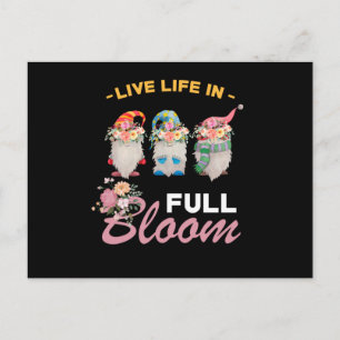 Gnome Flowers Funny Say Vykort
