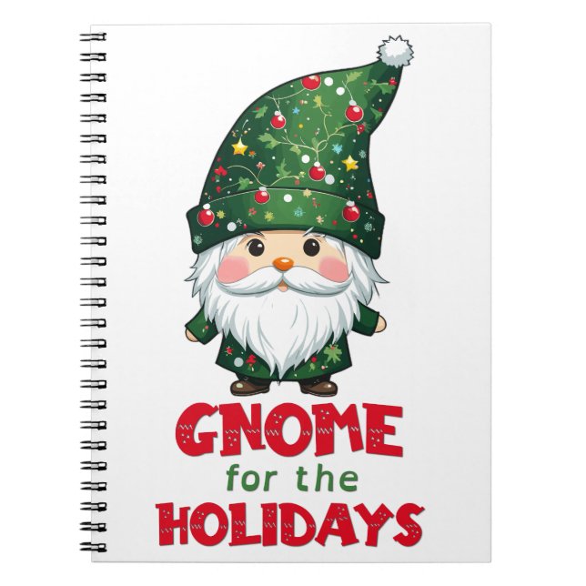 Gnome för Helgdagarna - fin och god jul Anteckningsbok (Framsidan)