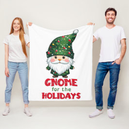 Gnome för Helgdagarna - fin och god jul Fleecefilt