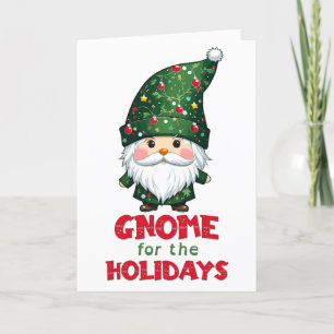 Gnome för Helgdagarna - fin och god jul Helgkort