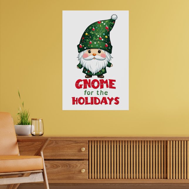 Gnome för Helgdagarna - fin och god jul Poster (Vardagsrum 2)