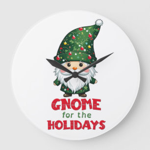 Gnome för Helgdagarna - fin och god jul Stor Klocka