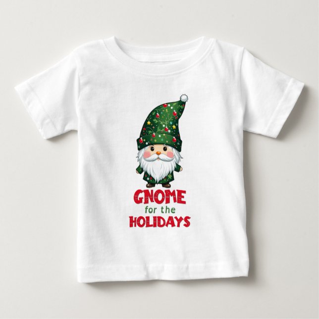 Gnome för Helgdagarna - fin och god jul T Shirt (Framsida)