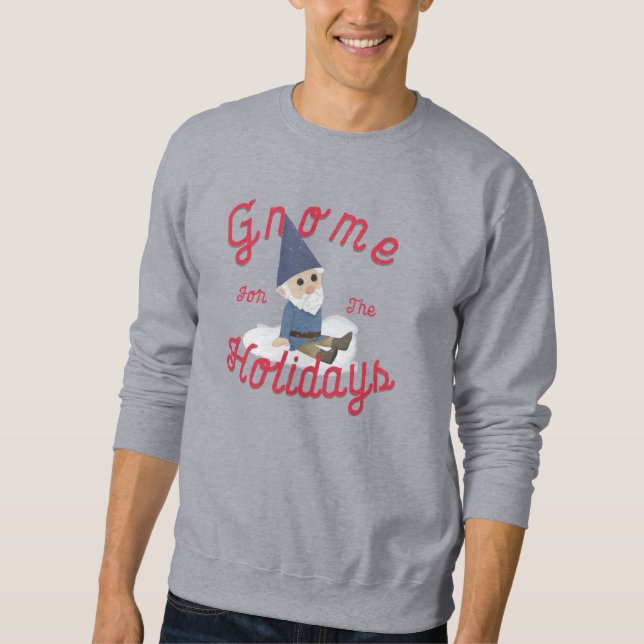 Gnome för Helgdagarna fuktig sötare Lång Ärmad Tröja (Framsida)