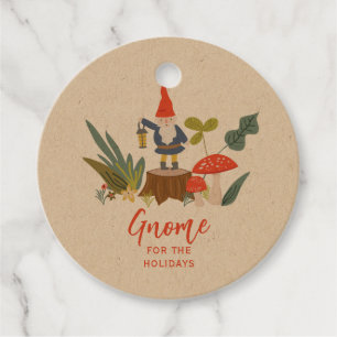 Gnome för Helgdagarna Jul Gåvor Etiketter