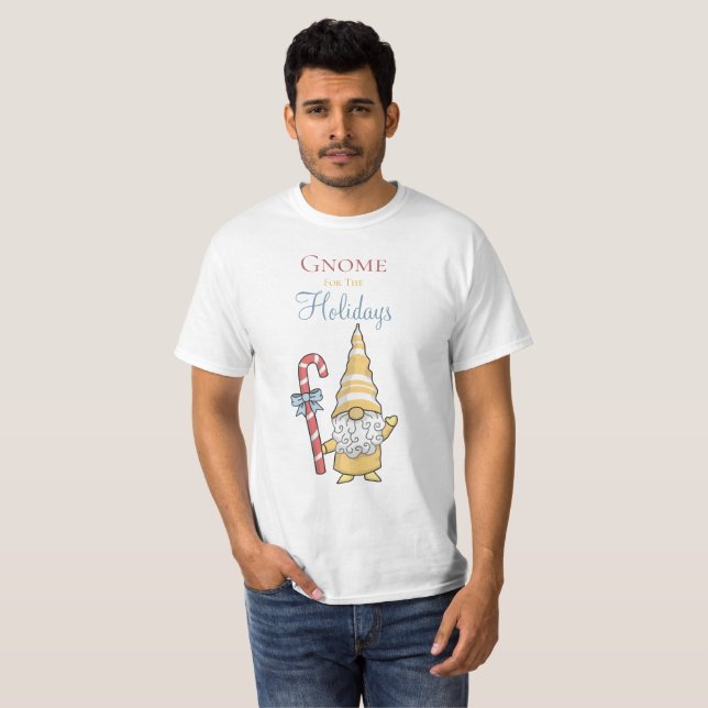 Gnome för Helgdagarna julafton T-Shirt (Hel framsida)