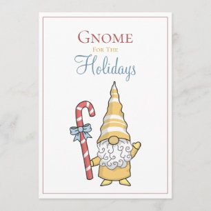 Gnome för Helgdagarna julkort