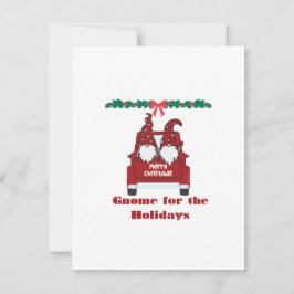 Gnome för Helgdagarna på en Julkort