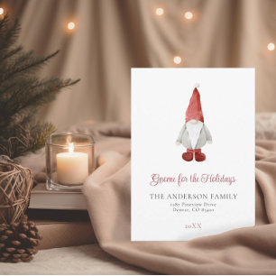 Gnome för Helgdagarna   Skandi-jul Julkort