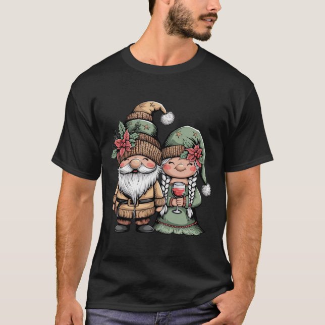 Gnome för Helgdagarna T Shirt (Framsida)