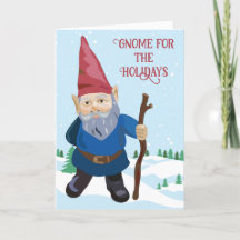 Gnome för Helgdagarnas julkort