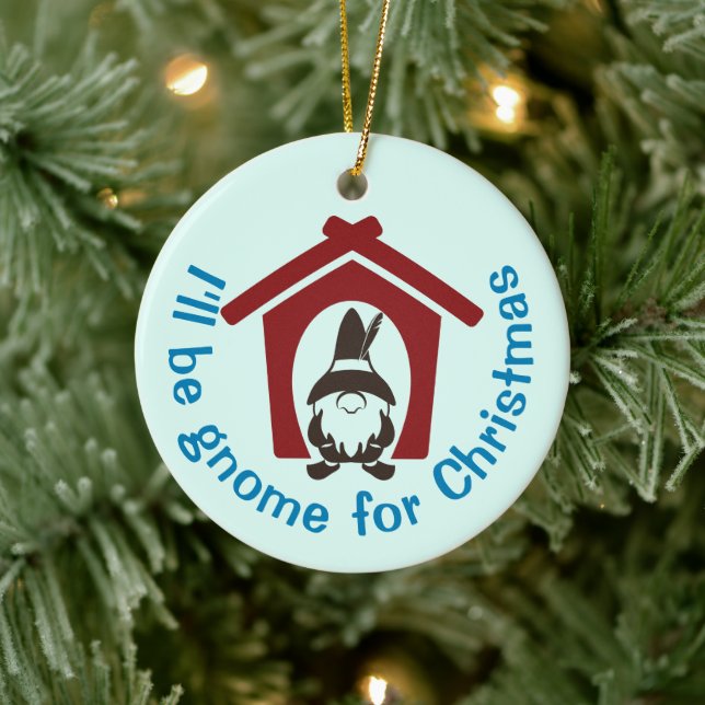 Gnome for jul Anpassningsbar Färg Julgransprydnad Keramik (Träd)