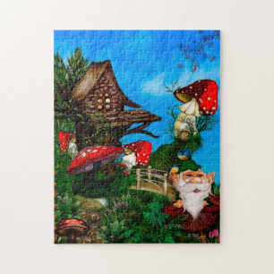 Gnome för min Garden Fantasy Art Pussel