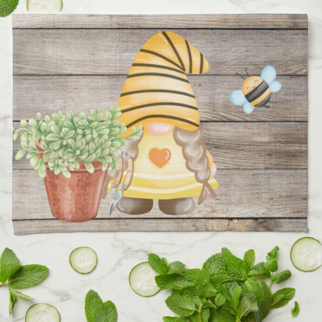 Gnome, Garden Gnome Kökshandduk (Vikta)