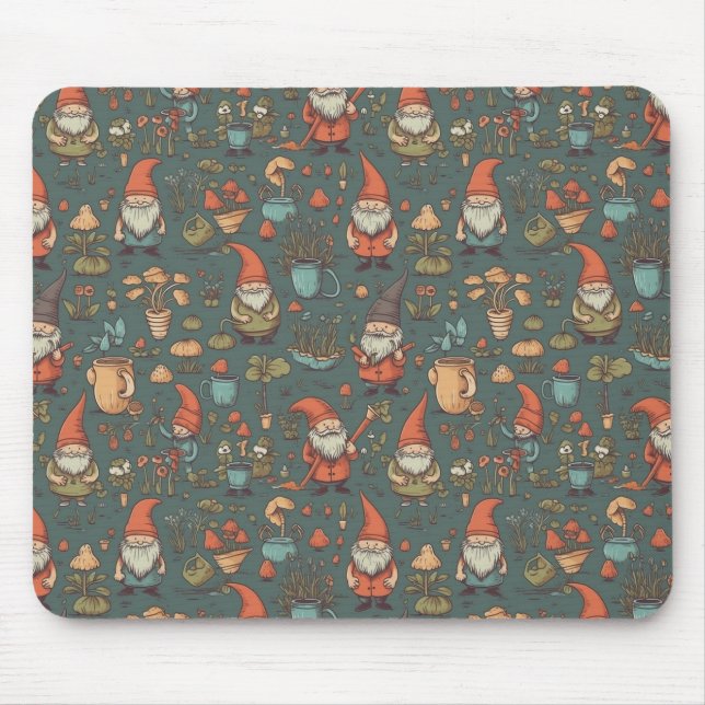 Gnome Garden Mousepad Musmatta (Framsidan)