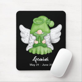 Gnome Gemini Astrology Sign Angel Mouse Pad Musmatta